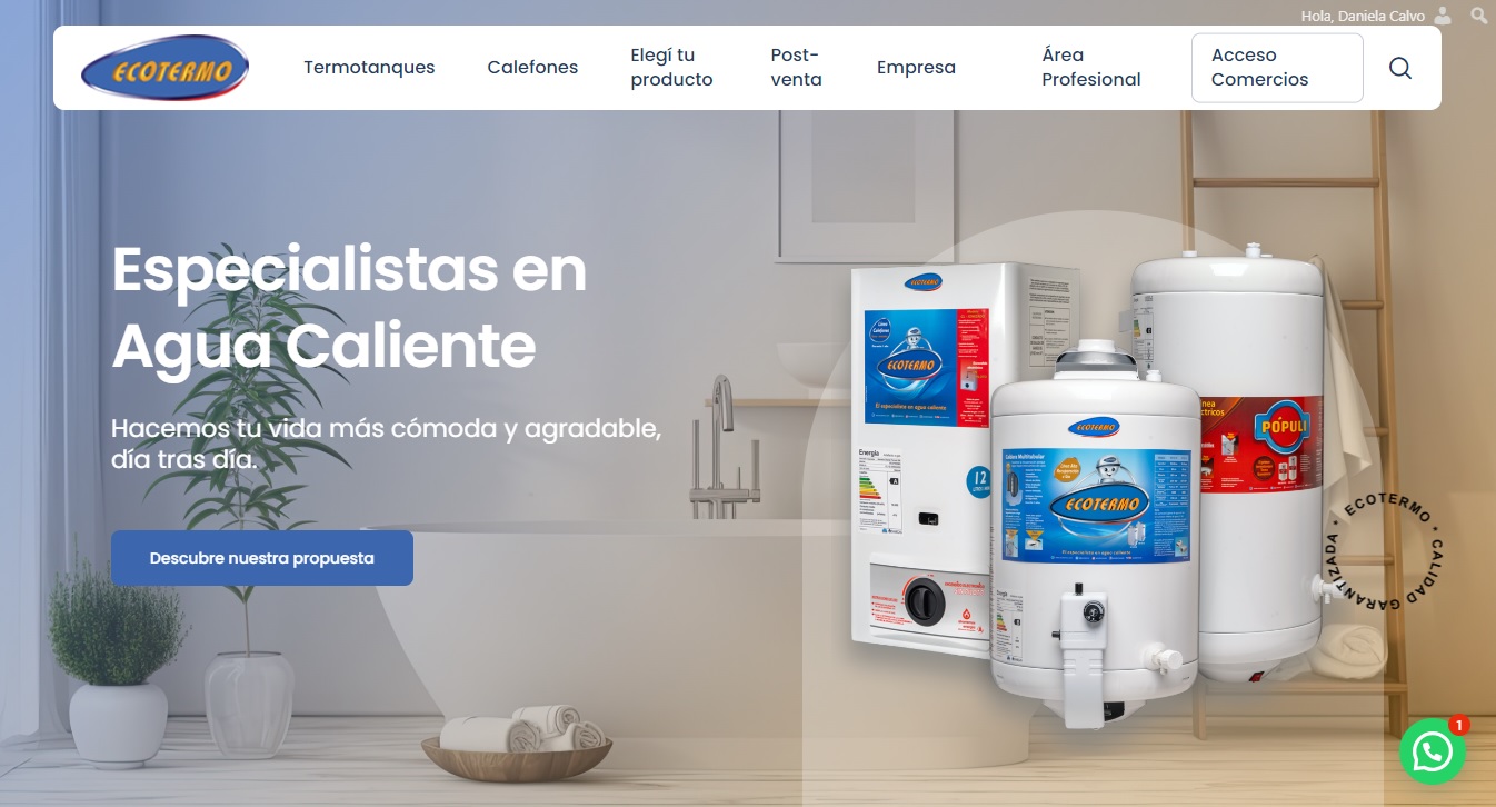 Nueva página web Ecotermo